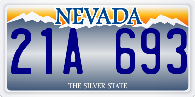 NV license plate 21A693
