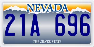 NV license plate 21A696