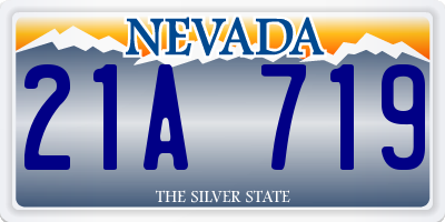 NV license plate 21A719