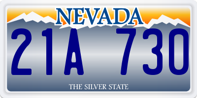NV license plate 21A730