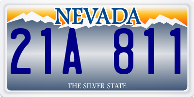 NV license plate 21A811