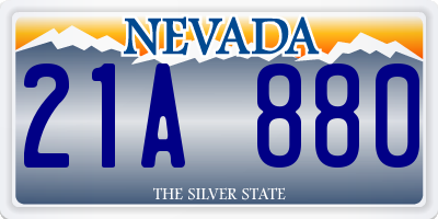 NV license plate 21A880