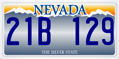 NV license plate 21B129
