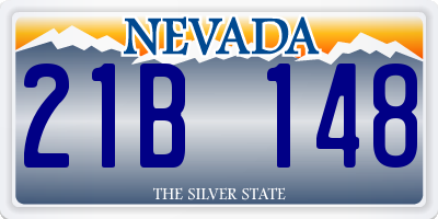 NV license plate 21B148