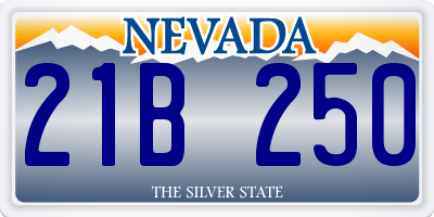 NV license plate 21B250