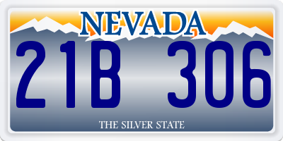 NV license plate 21B306