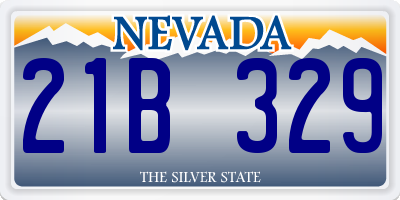NV license plate 21B329