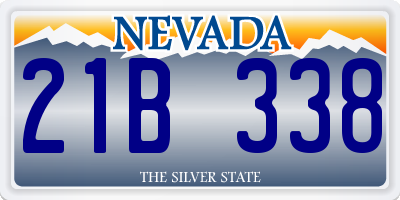 NV license plate 21B338