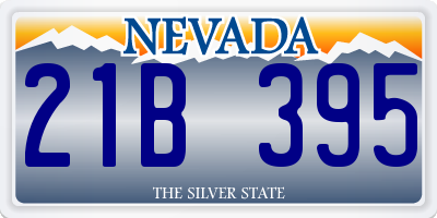 NV license plate 21B395