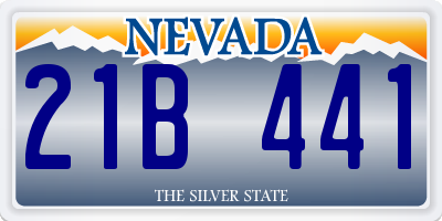 NV license plate 21B441