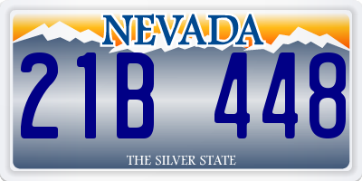 NV license plate 21B448