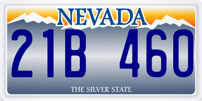 NV license plate 21B460
