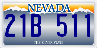 NV license plate 21B511