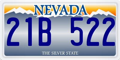 NV license plate 21B522