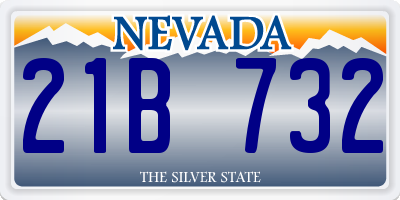 NV license plate 21B732
