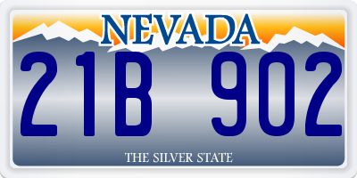NV license plate 21B902