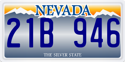NV license plate 21B946