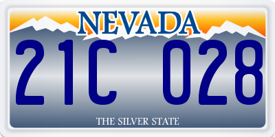 NV license plate 21C028