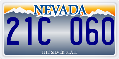NV license plate 21C060