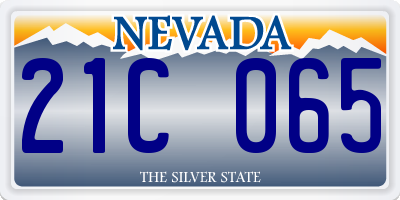 NV license plate 21C065