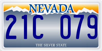 NV license plate 21C079