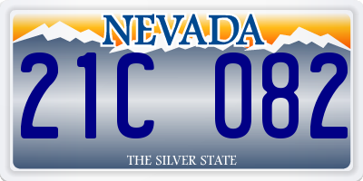 NV license plate 21C082