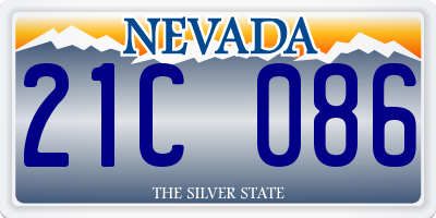 NV license plate 21C086