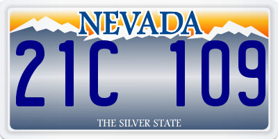 NV license plate 21C109