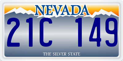 NV license plate 21C149
