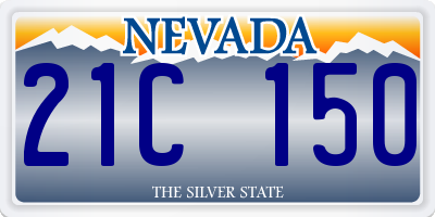 NV license plate 21C150