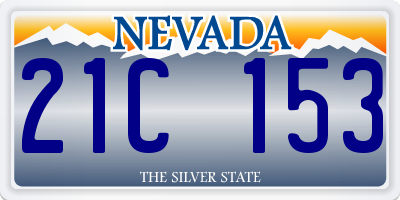 NV license plate 21C153