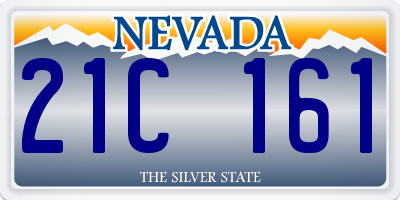 NV license plate 21C161