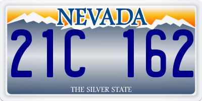 NV license plate 21C162