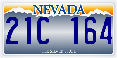 NV license plate 21C164