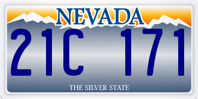 NV license plate 21C171