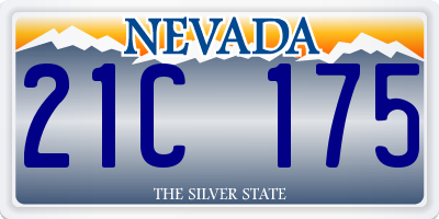 NV license plate 21C175