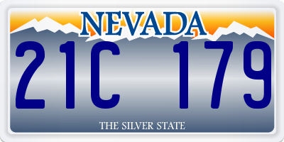 NV license plate 21C179