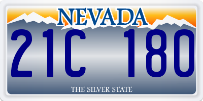 NV license plate 21C180