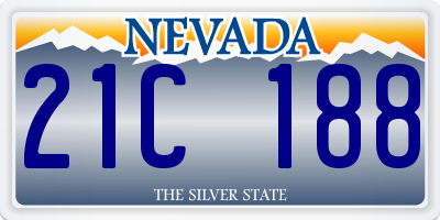 NV license plate 21C188