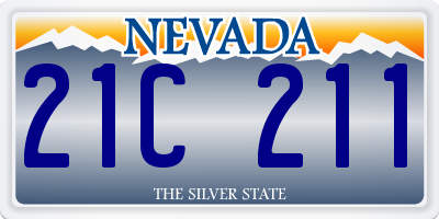 NV license plate 21C211