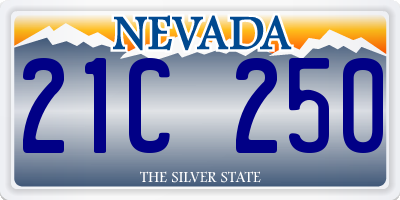 NV license plate 21C250