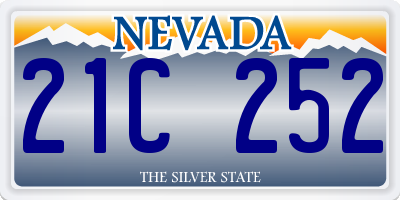 NV license plate 21C252