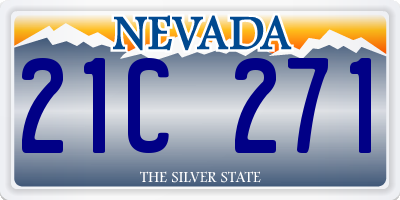 NV license plate 21C271