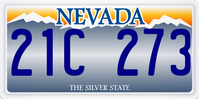NV license plate 21C273