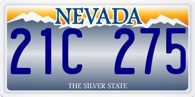 NV license plate 21C275