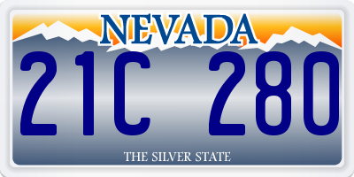 NV license plate 21C280