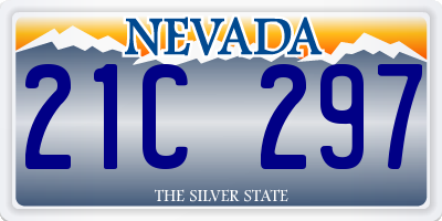 NV license plate 21C297