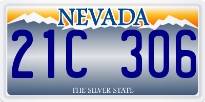 NV license plate 21C306