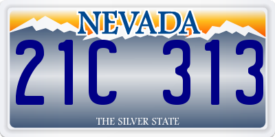 NV license plate 21C313