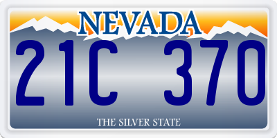 NV license plate 21C370